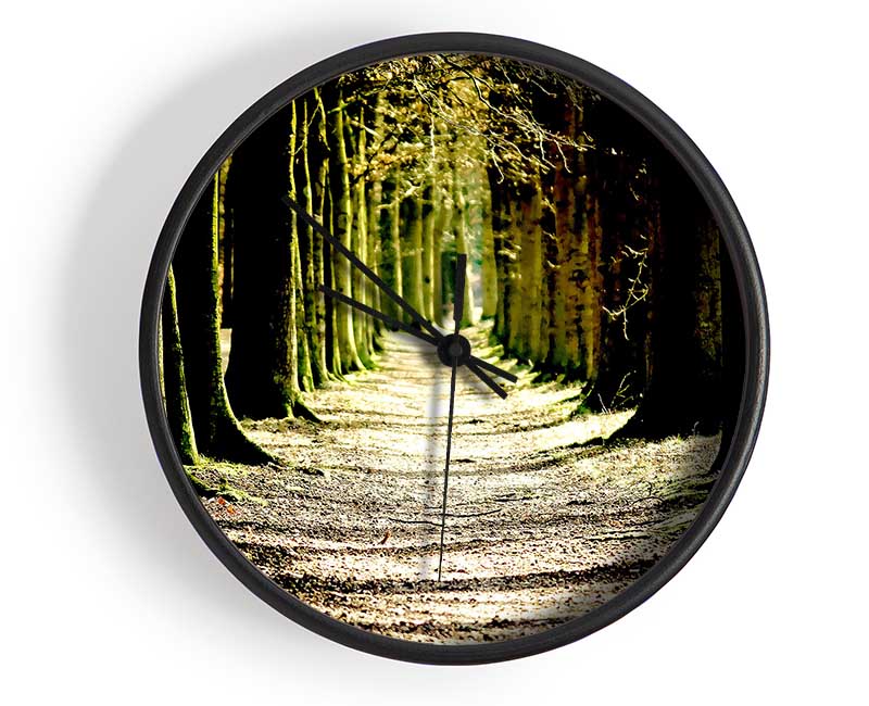 Tree Lined Path Clock - Wallart-Direct UK