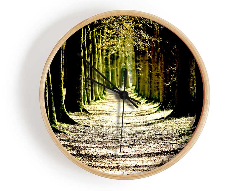 Tree Lined Path Clock - Wallart-Direct UK