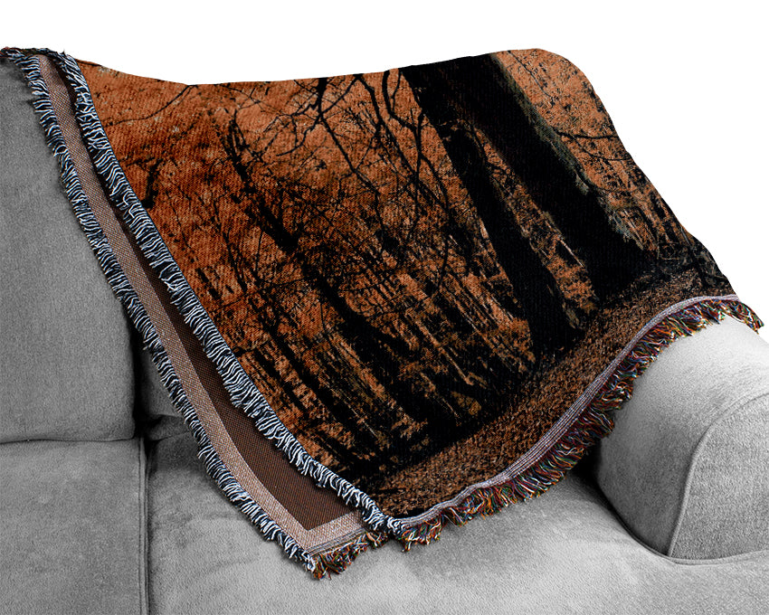 Alone In The Jungle Woven Blanket