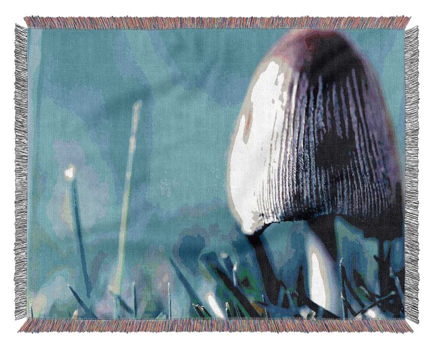 Wild Mushroom Woven Blanket