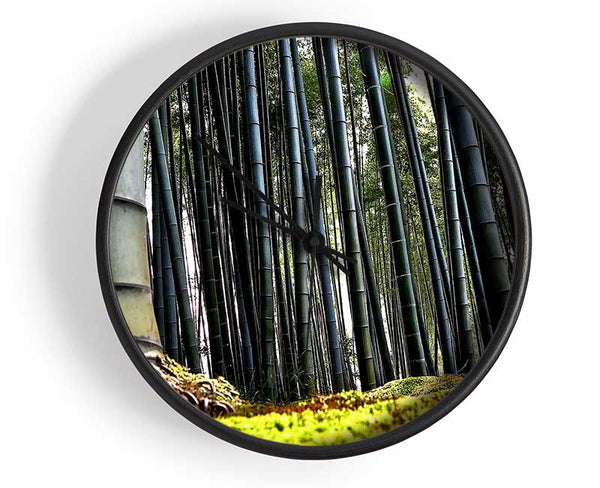 Huge Bamboo Forest Clock - Wallart-Direct UK