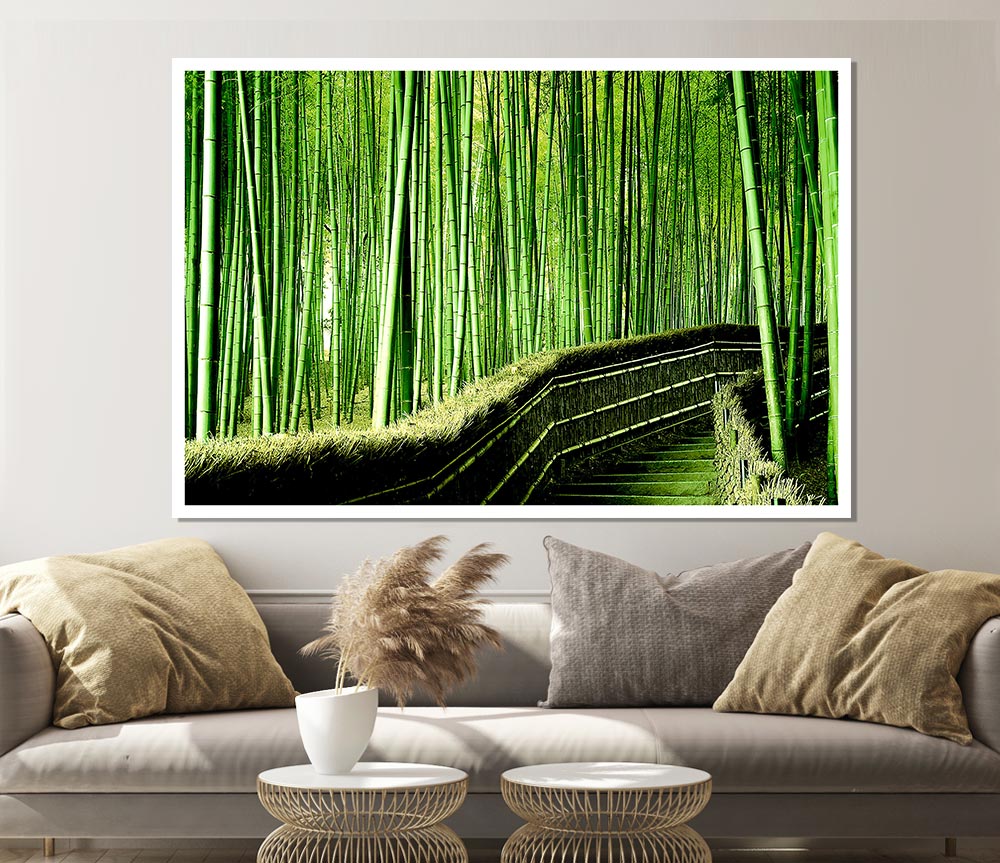 Bamboo Forest Print Poster Wall Art