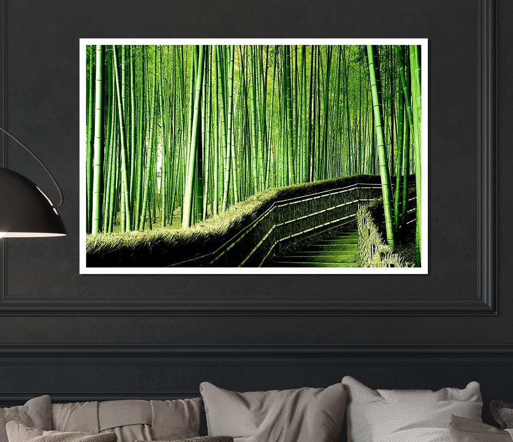 Bamboo Forest Print Poster Wall Art