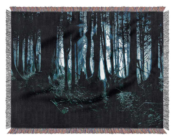 Mysterious Forest Woven Blanket