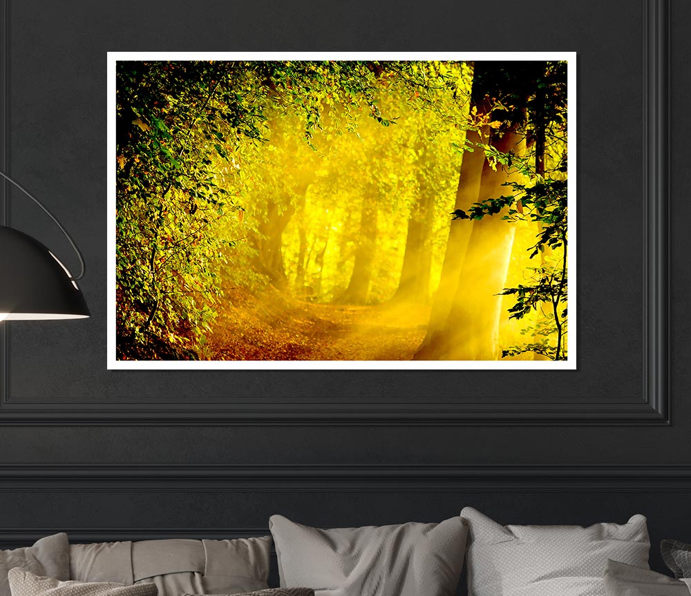 Enchanted Forest Print Poster Wall Art