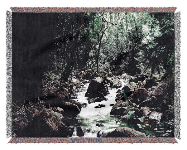 Rainforest Creek Woven Blanket