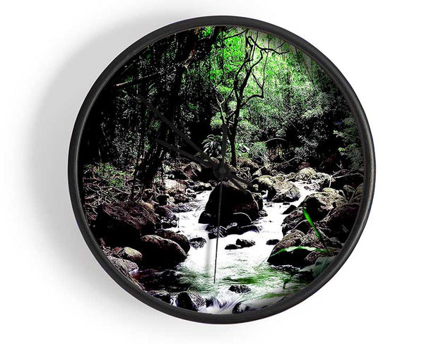 Rainforest Creek Clock - Wallart-Direct UK