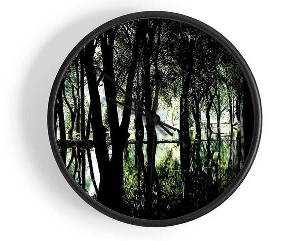 Swamp Forest Clock - Wallart-Direct UK