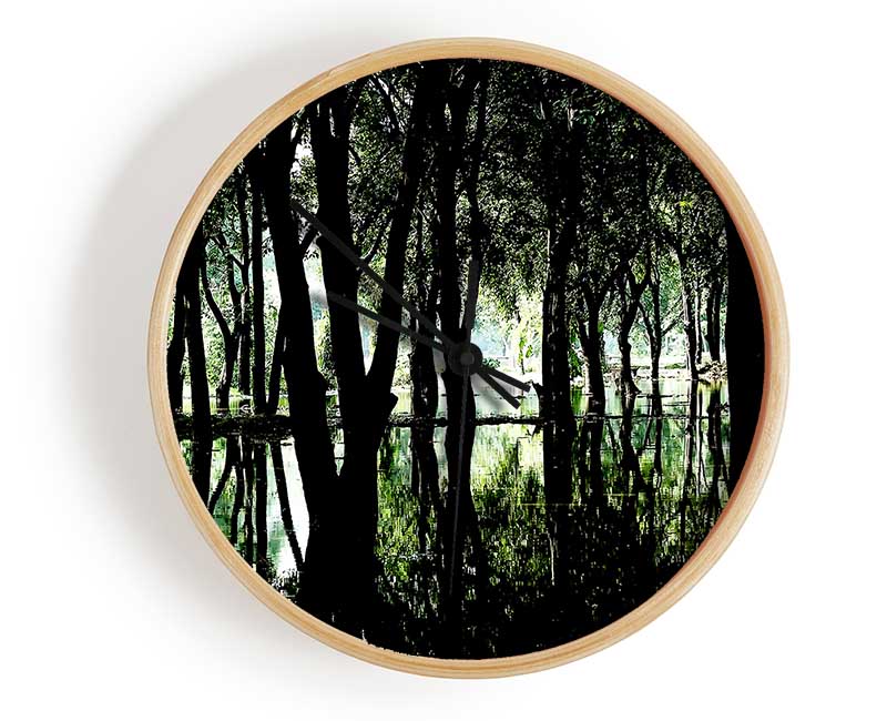 Swamp Forest Clock - Wallart-Direct UK