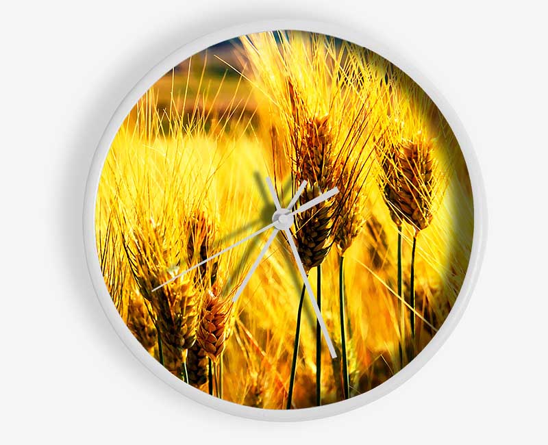 Wheat Field Near The Forest Clock - Wallart-Direct UK
