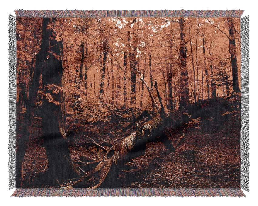 Autumn Forest Seat Woven Blanket