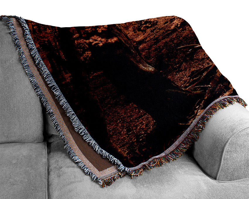 Autumn Forest Seat Woven Blanket