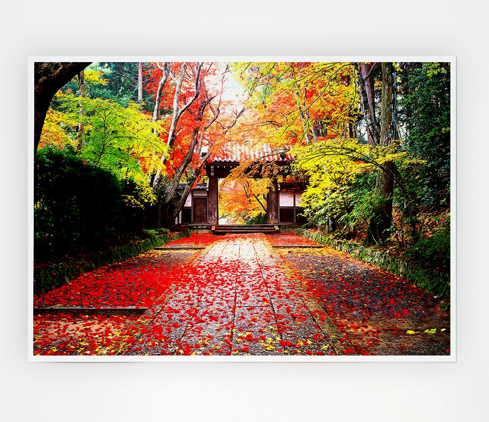 Autumn In Japan Print Poster Wall Art