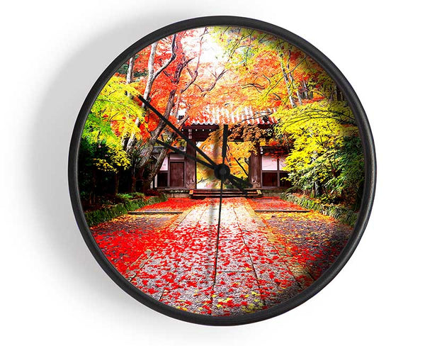 Autumn In Japan Clock - Wallart-Direct UK