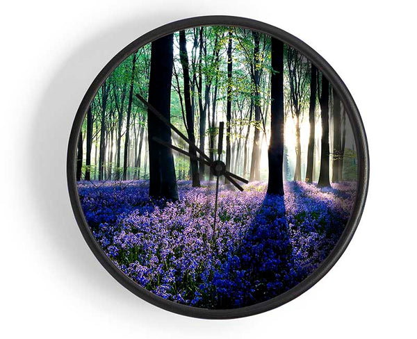 Dawn In Forest Clock - Wallart-Direct UK