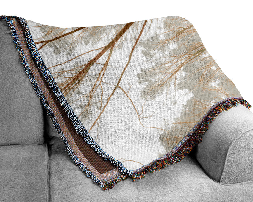 In The Depth Of The Forest Woven Blanket