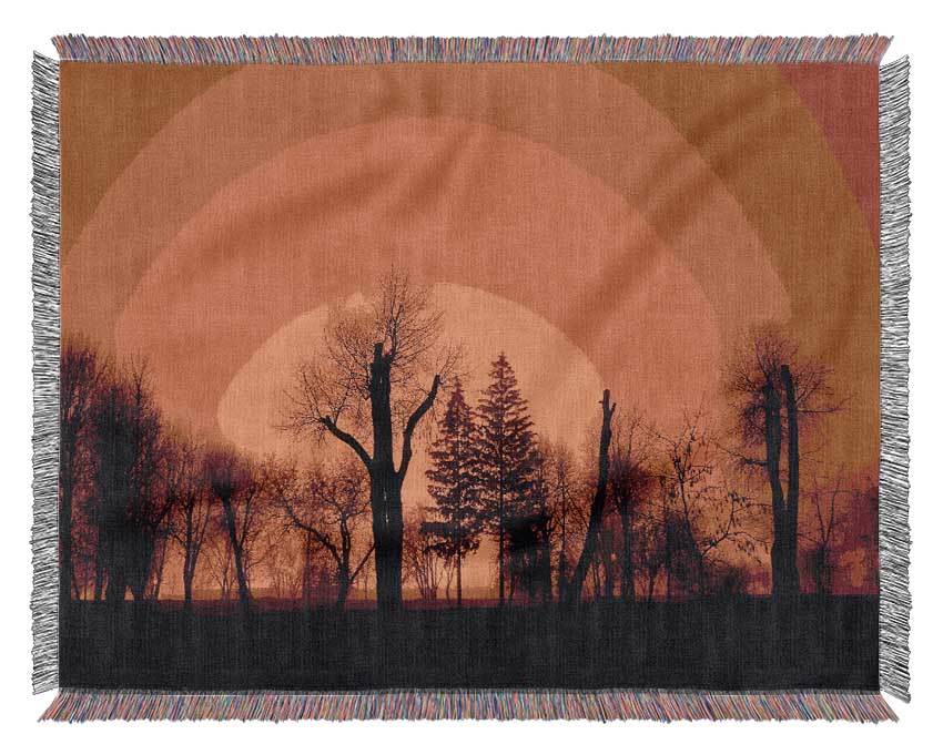 The Forest Aglow Woven Blanket