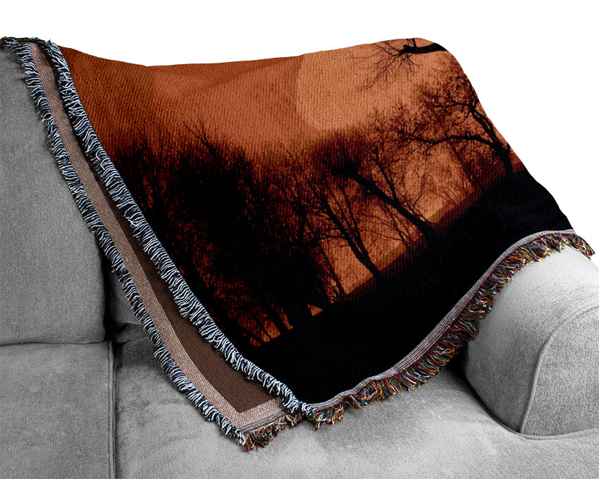 The Forest Aglow Woven Blanket