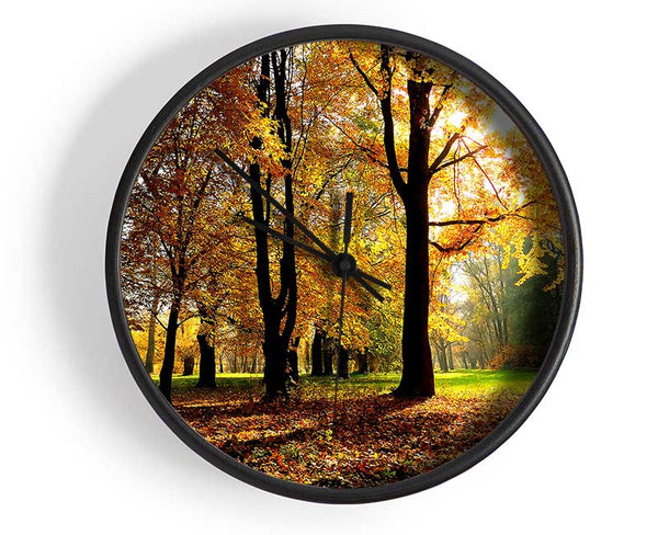 Autumn Season Clock - Wallart-Direct UK