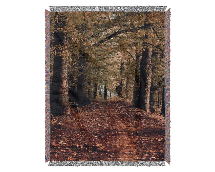 Woodland Path Walk Woven Blanket