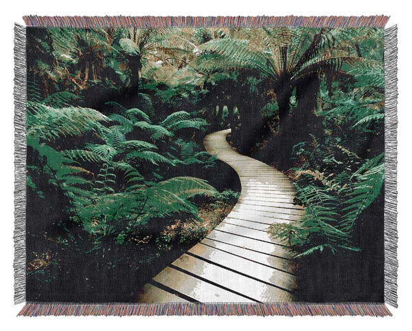 Rainforest Walk Woven Blanket