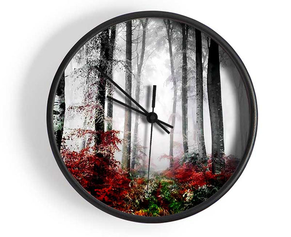 Forest Mist Morning Clock - Wallart-Direct UK