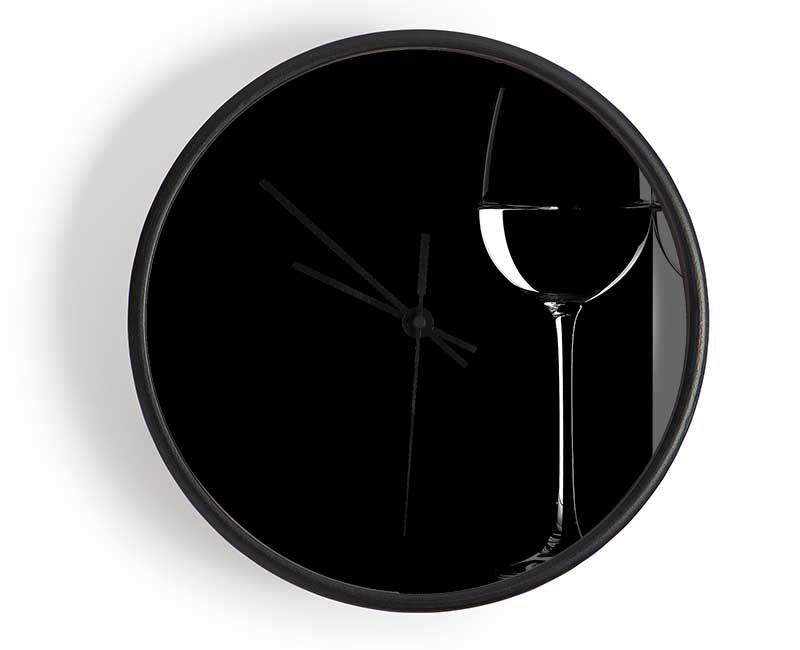 Black And White Glasses Clock - Wallart-Direct UK