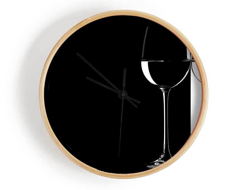 Black And White Glasses Clock - Wallart-Direct UK