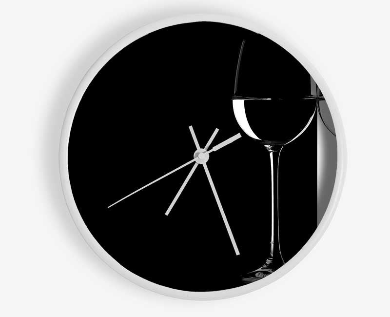 Black And White Glasses Clock - Wallart-Direct UK