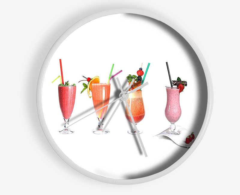 Summer Cocktails Clock - Wallart-Direct UK