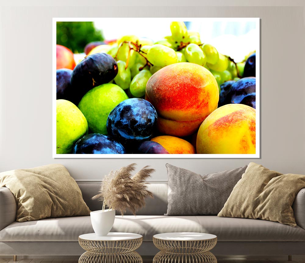 Fruit Bowl Print Poster Wall Art