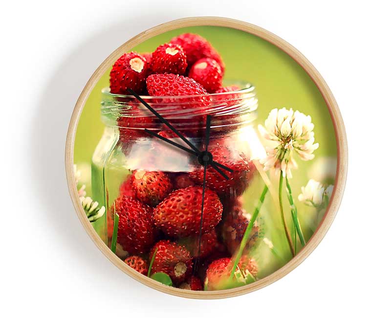 Strawberry Jar Clock - Wallart-Direct UK