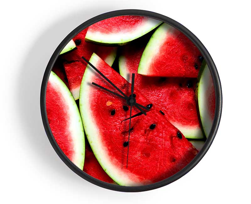 Sliced Watermelon Clock - Wallart-Direct UK