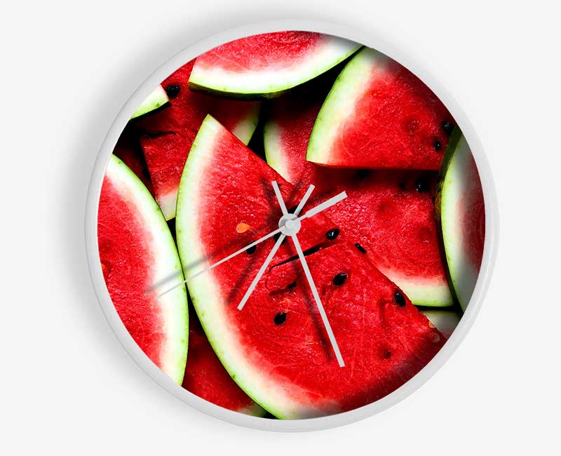 Sliced Watermelon Clock - Wallart-Direct UK