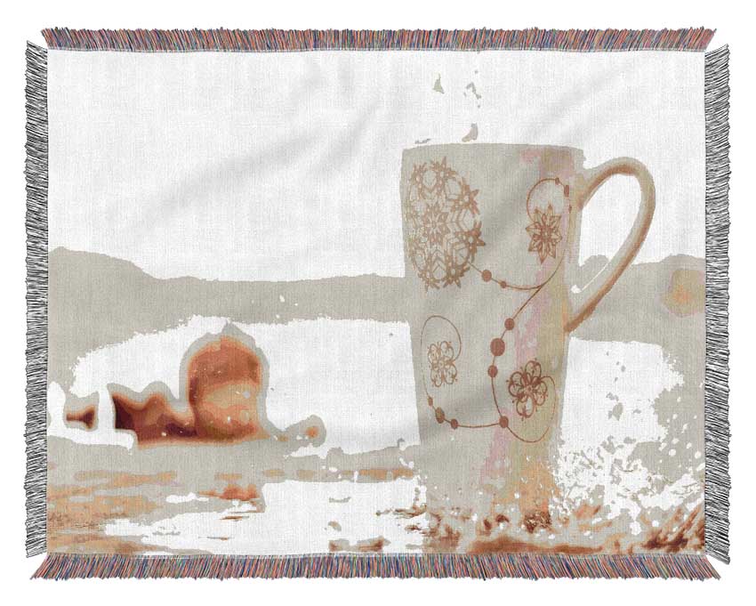 Tea Mug Woven Blanket