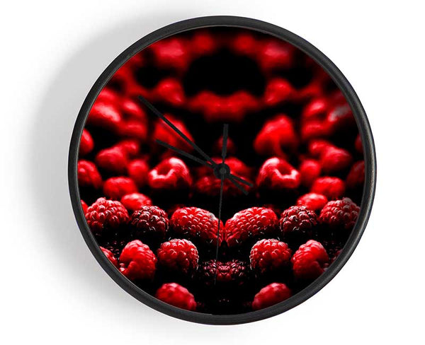 Raspberry Galour Clock - Wallart-Direct UK