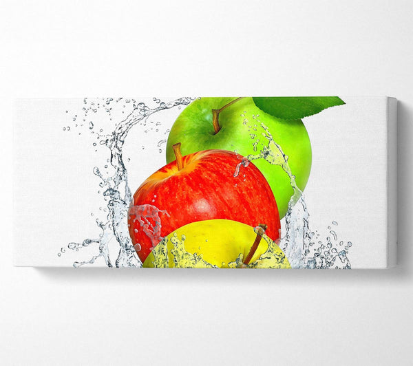 Äpfel Spritzwasser
