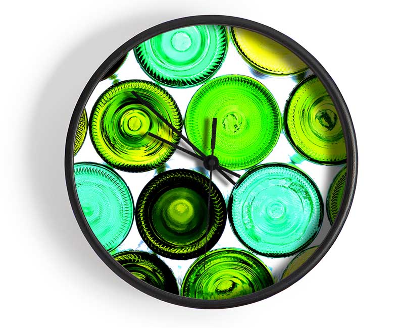 Wine Bottles Clock - Wallart-Direct UK