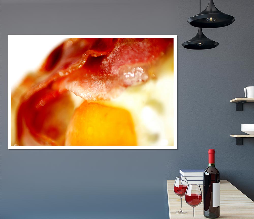 Bacon And Eggs Print Poster Wall Art