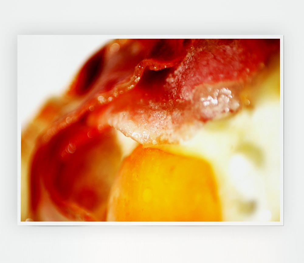Bacon And Eggs Print Poster Wall Art