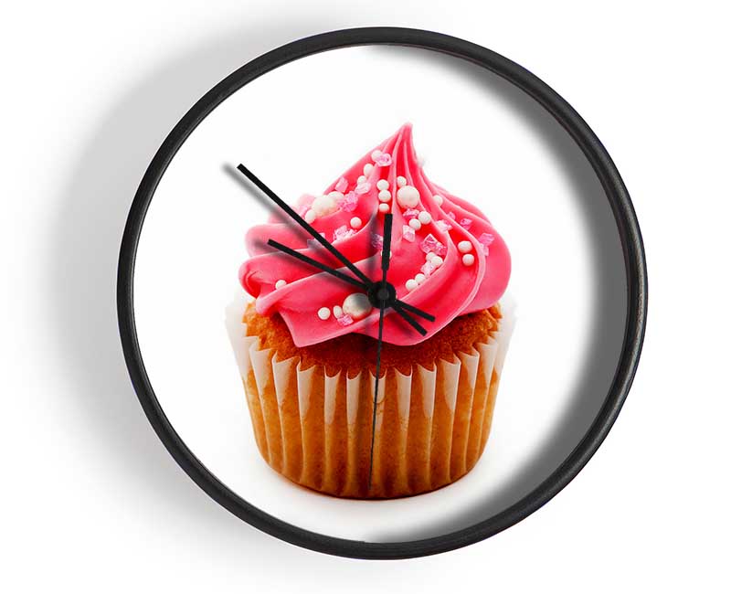 Beautiful Pink Cupcake Clock - Wallart-Direct UK