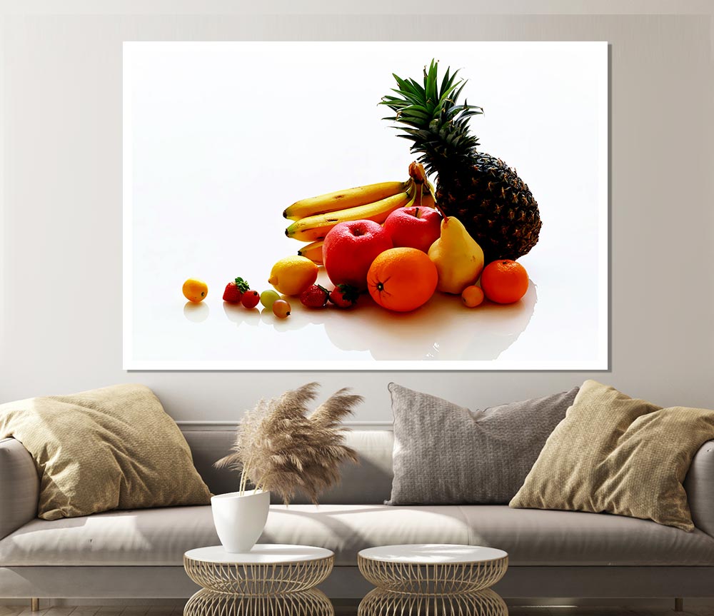 Fruit Basket Print Poster Wall Art