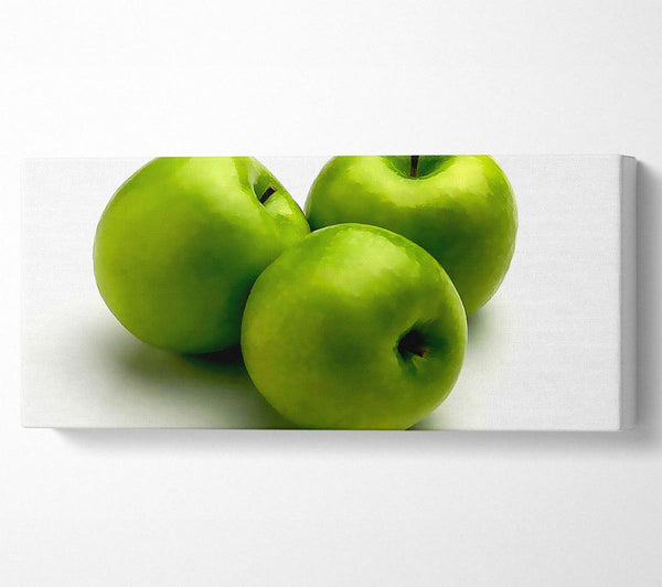 Glänzend grüne Äpfel