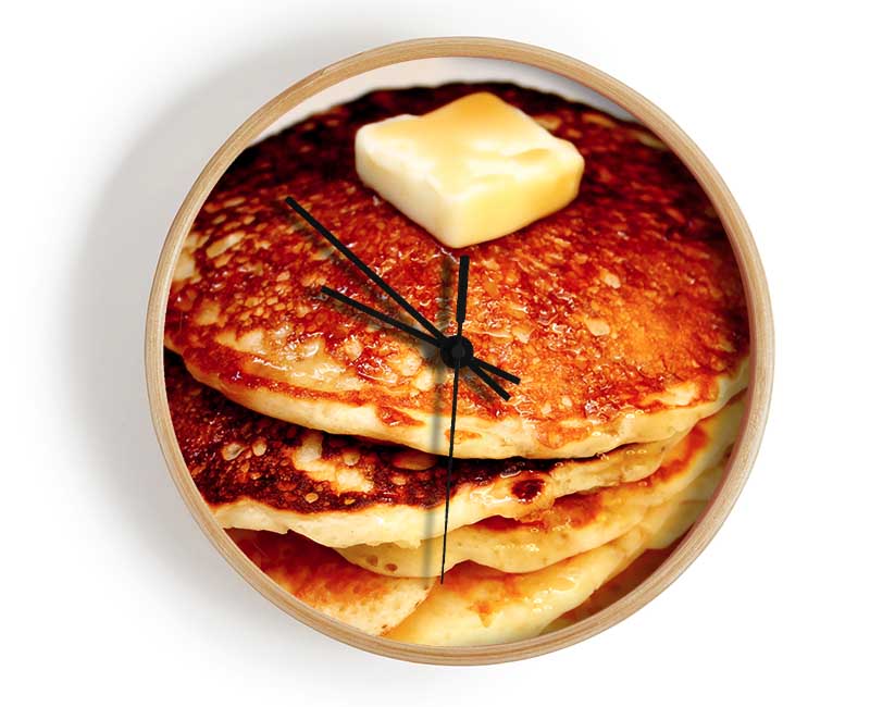 Syrup Pancakes Clock - Wallart-Direct UK