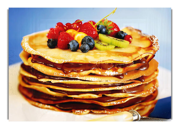 Schokoladen-Pfannkuchen-Genuss