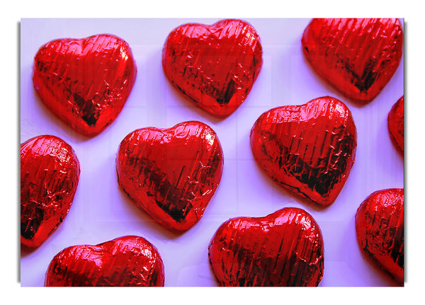 Red Chocolate Love Hearts