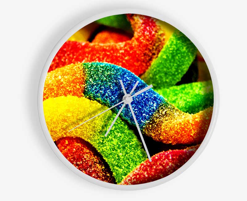 Fizzy Snakes Clock - Wallart-Direct UK