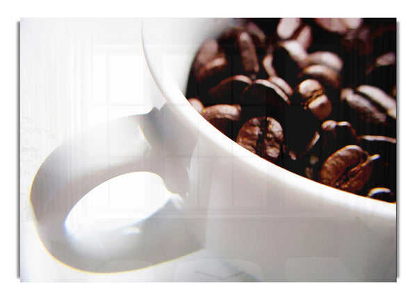 White Coffee Bean Mug