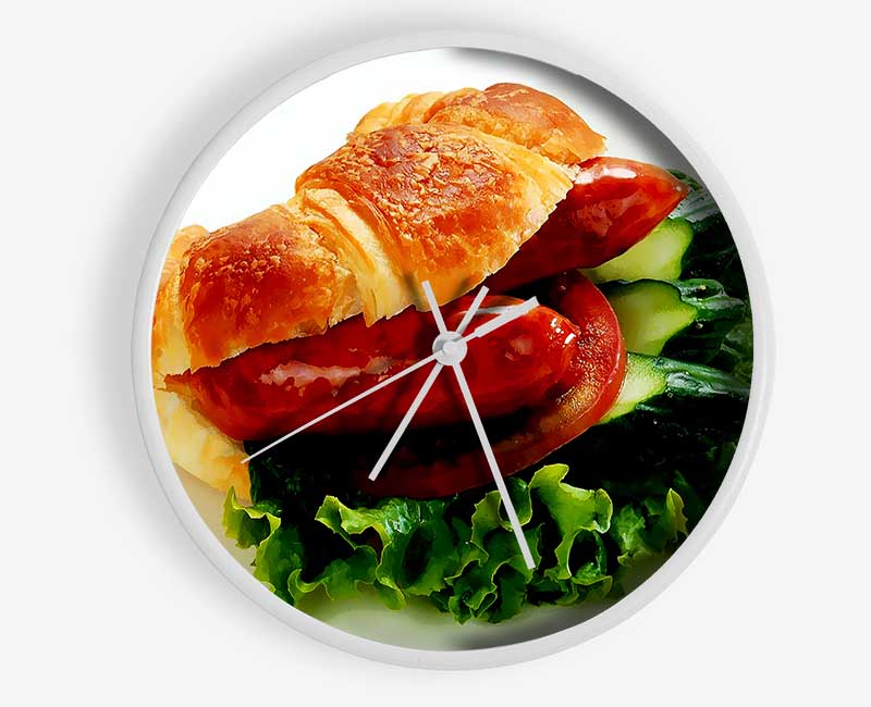 Sausage Croissant Clock - Wallart-Direct UK
