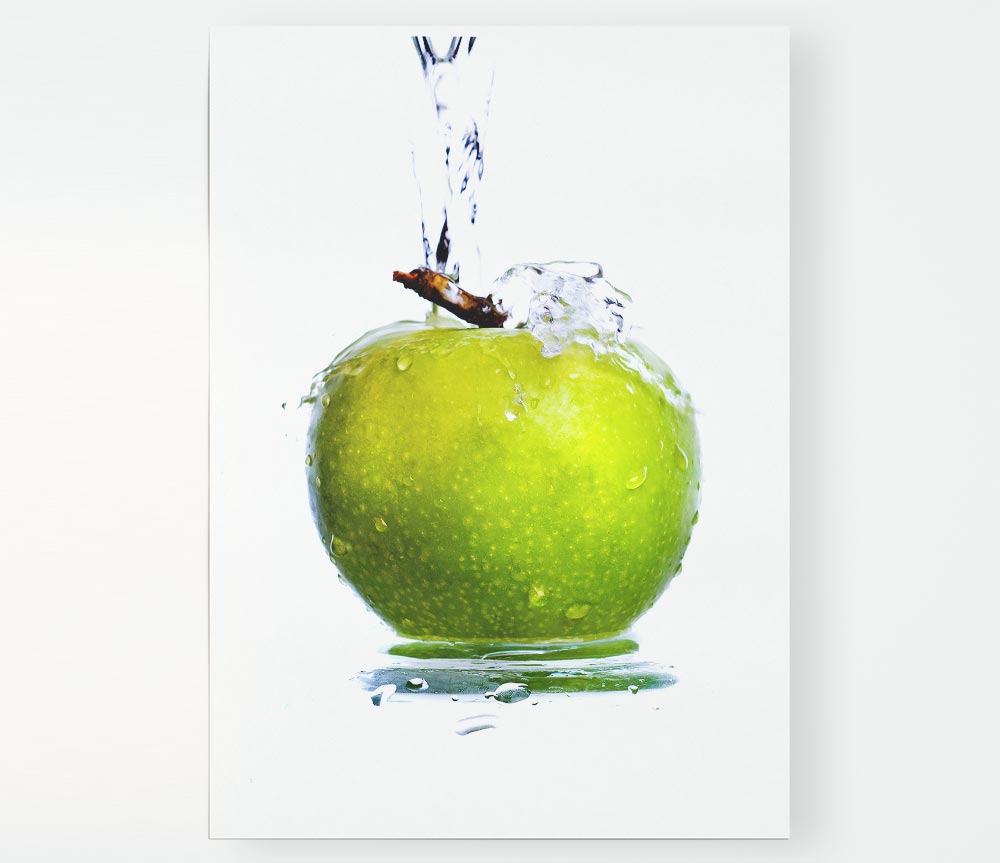 Apple Waterfall Print Poster Wall Art